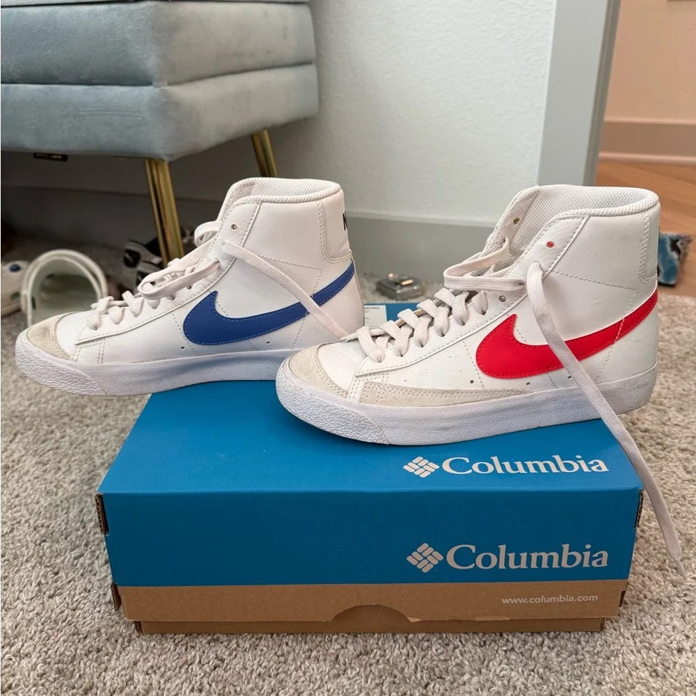 Nike Blazer Mid ‘77 with Red and Blue Accents